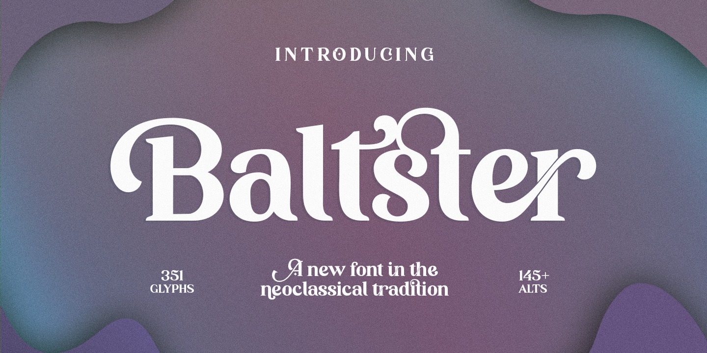 Baluster Font preview